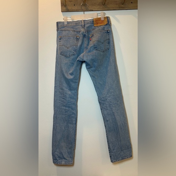 Levi's Men's Straight Jeans - Light Blue - Picture 3 of 7